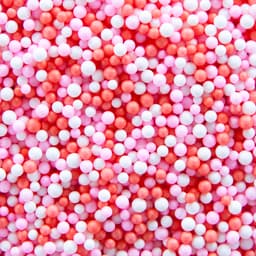 Конфетти пенопласт цветное розовый/ красный , 1 гр.