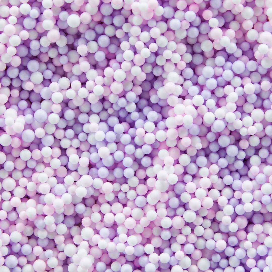 Конфетти пенопласт цветное розовый/сиреневый , 1 гр.