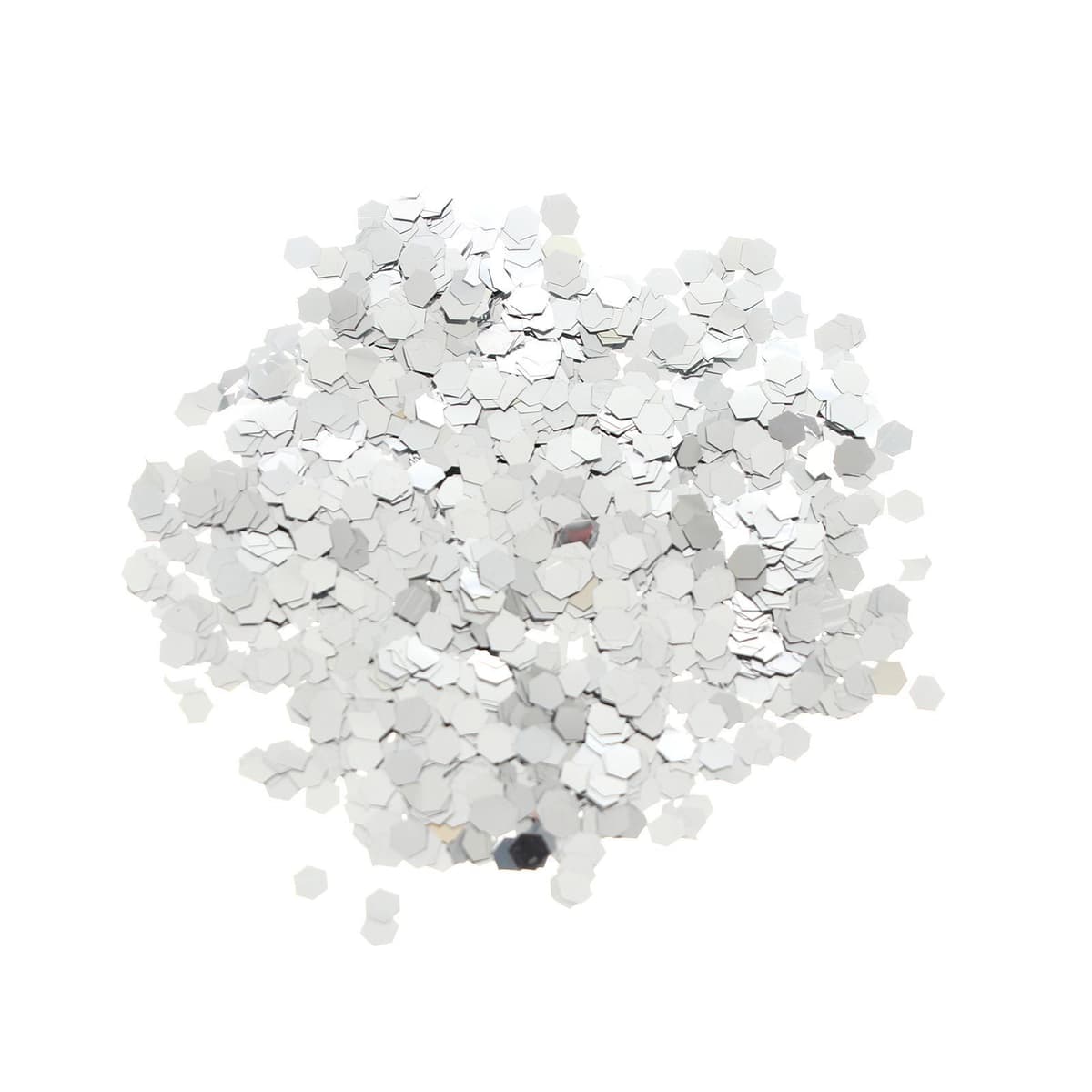 Конфетти шестигранное серебро 1 гр