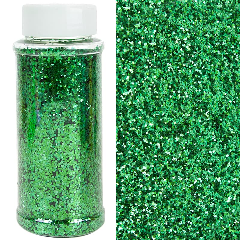 Конфетти шестигранное зеленое 0,1 см, 1 гр