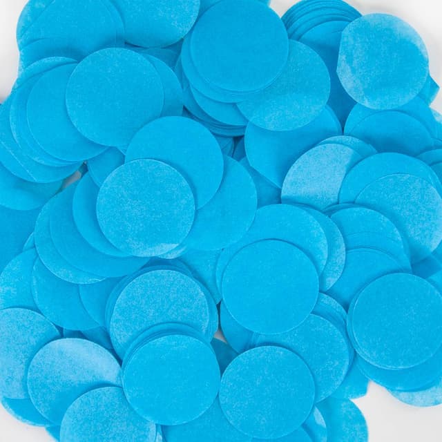 Конфетти тишью Круг, Светло-голубой, 2,5 см Конфетти тишью Круг, Светло-голубой, 2,5 см