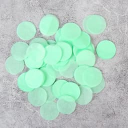 Конфетти тишью Круг, Тиффани, 2,5 см