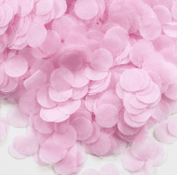 Конфетти тишью круги розовый 1 см, 1 гр