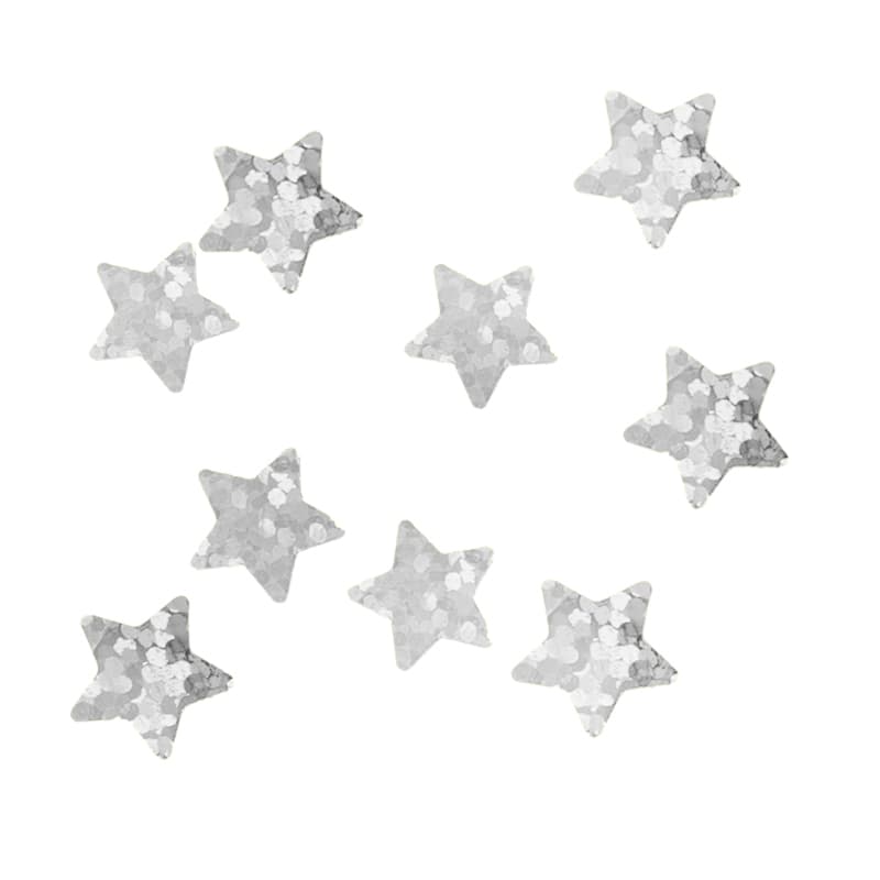 Конфетти звезда серебро фольга фольга 1 см , 1гр