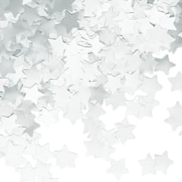 Конфетти звезды серебро хром 1,5 см , 1 гр.