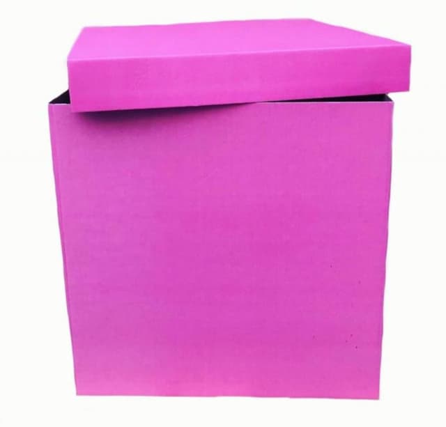 Коробка 70*70*70 см для сюрприза розовая яркая Коробка 70*70*70 см для сюрприза розовая яркая