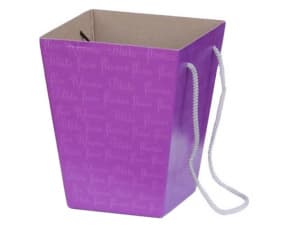 Коробка для цветов Фиолетовая 125*180*225 мм Коробка для цветов Фиолетовая 125*180*225 мм