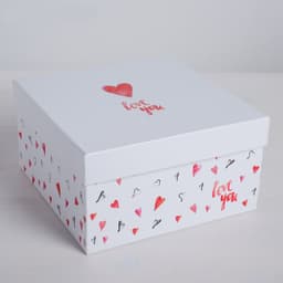 Коробка "Love you" 20 х 20 х 11 см