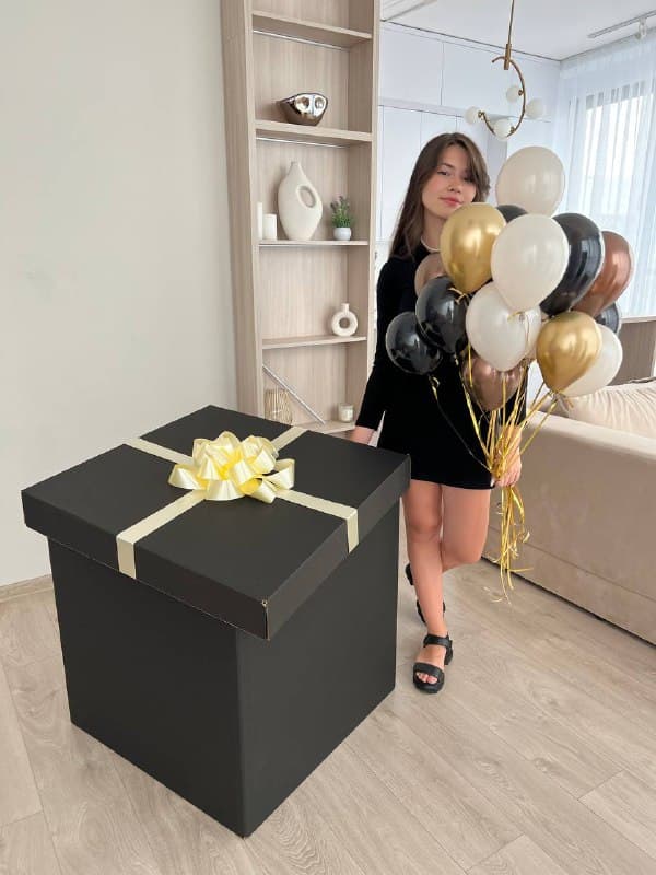 Коробка сюрприз «Черный и коричневый»