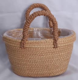 Корзина плетенная рогоз 23x13xH13XHH22XB18X9