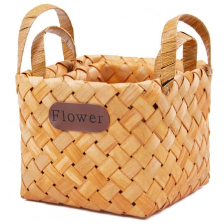 Корзина "Секвойя" D14,5*14,5*H14*HН20,5 см. Натуральный Корзина "Секвойя" D14,5*14,5*H14*HН20,5 см. Натуральный