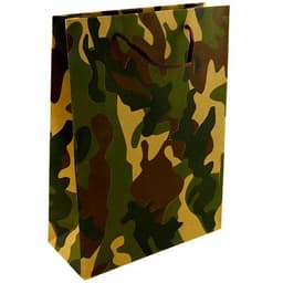 Крафт-пакет подарочный "Камуфляж" / 14,5*11*5 см