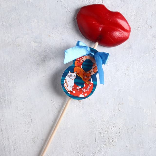 Леденец на палочке «8 Марта», 30 г, коты Леденец на палочке «8 Марта», 30 г, коты