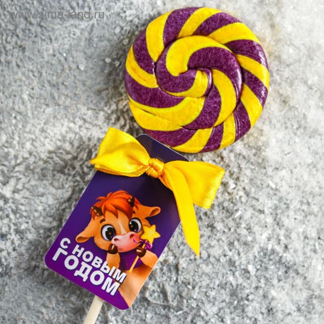 Леденец на палочке «Бычок»: со вкусом сливы,15 г Леденец на палочке «Бычок»: со вкусом сливы,15 г