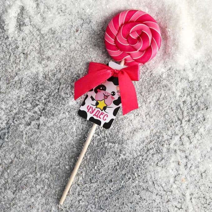 Леденец на палочке «Коровка Сима»: со вкусом малины, 15 г