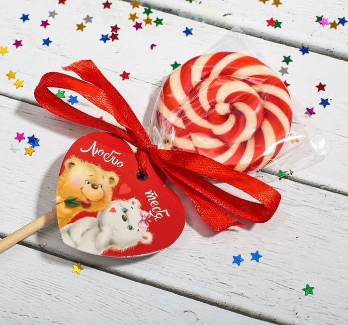 Леденец на палочке «Люблю тебя», 15 г