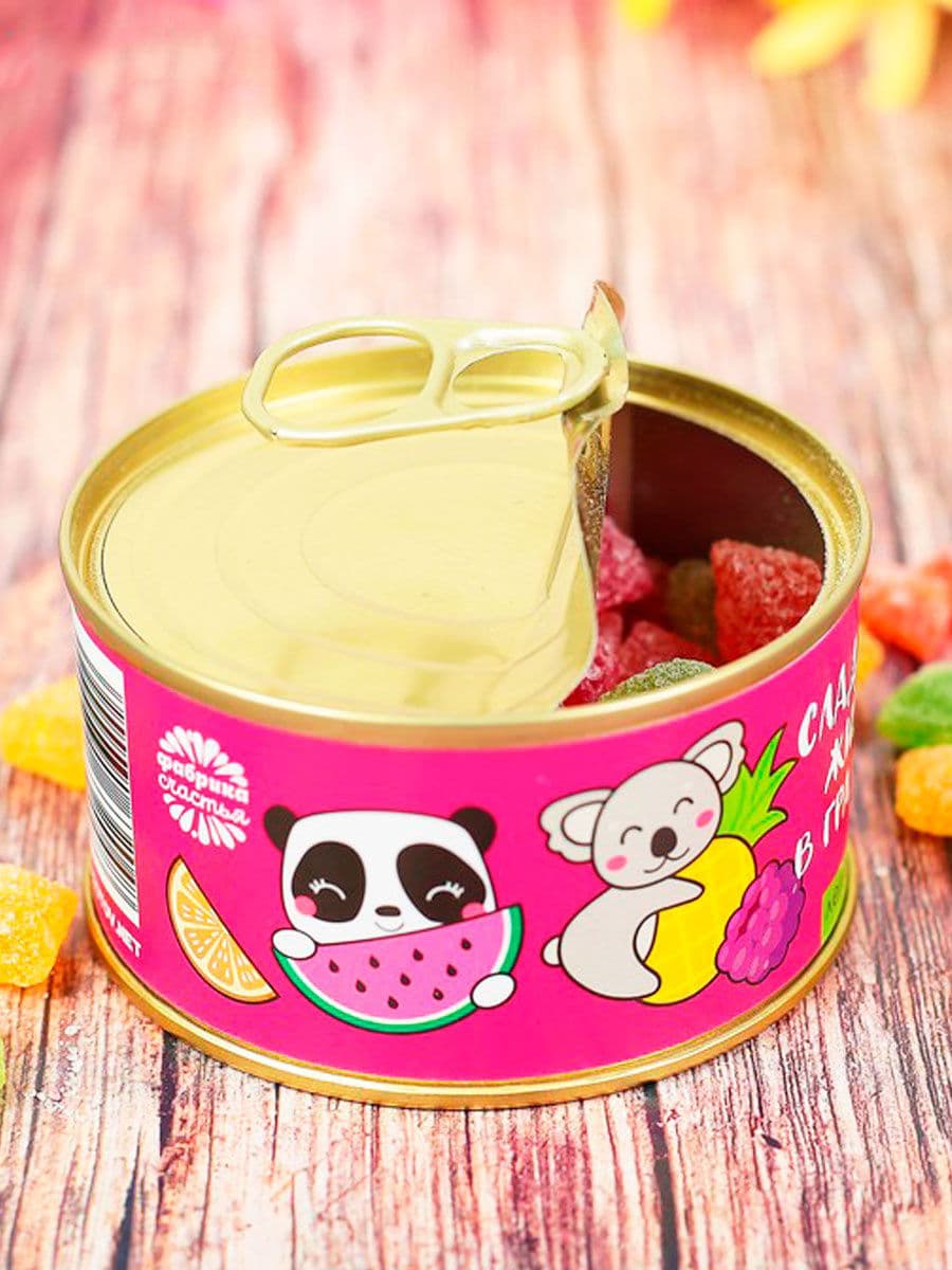 Леденцы «Сладкая жизнь в гранулах», в консервной банке, 90 г