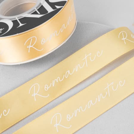 Лента декоративная "Romantik" 2,5см*25Y Песочная 243 Лента декоративная "Romantik" 2,5см*25Y Песочная 243
