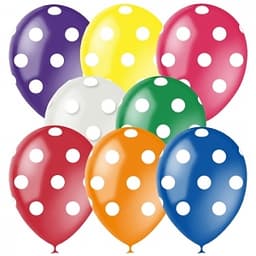 M 12"/30см Декоратор (шелк) рис Горошек ассорти