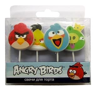 MC Свечи Angry Birds /4шт MC Свечи Angry Birds /4шт