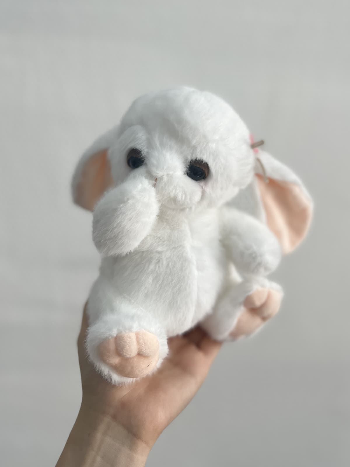 Милый зайчик, белый 21 см