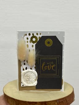 Мини открытка крафт (ручная работа) 21 Революционная