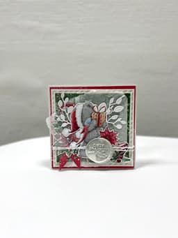 Мини открытка крафт (ручная работа) 23 Революционная