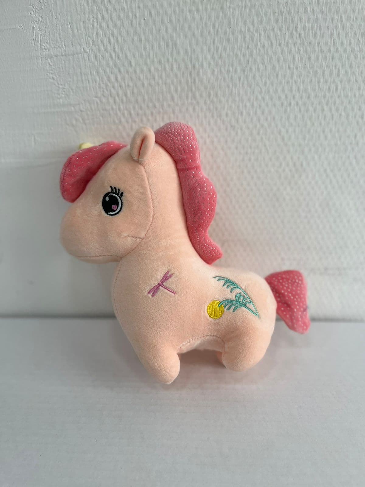Мягкая игрушка "Единорог" , розовая 20 см