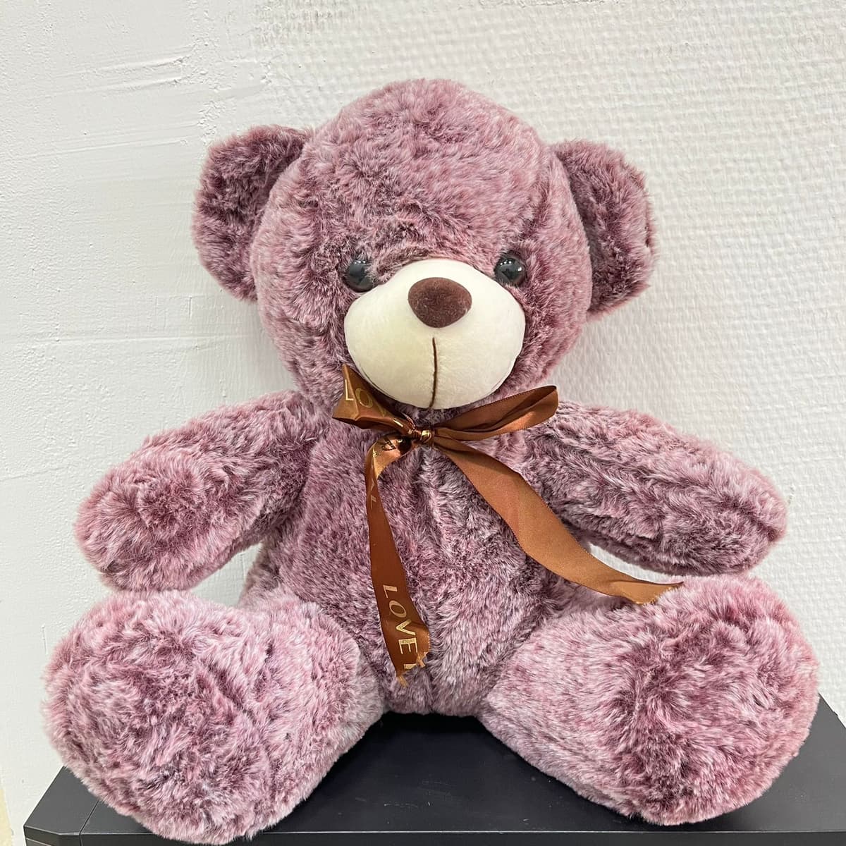 Мягкая игрушка "Медвежонок", бордовый