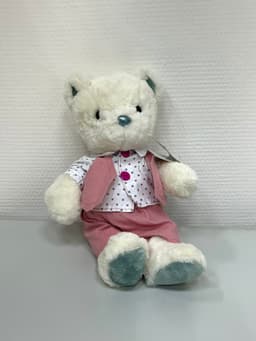 Мягкая игрушка «Мишка в жилете» розовый 23 см