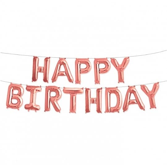 Набор шаров-букв (16"/41см) Happy Birthday,розовое (только воздухом) Набор шаров-букв (16"/41см) Happy Birthday,розовое (только воздухом)