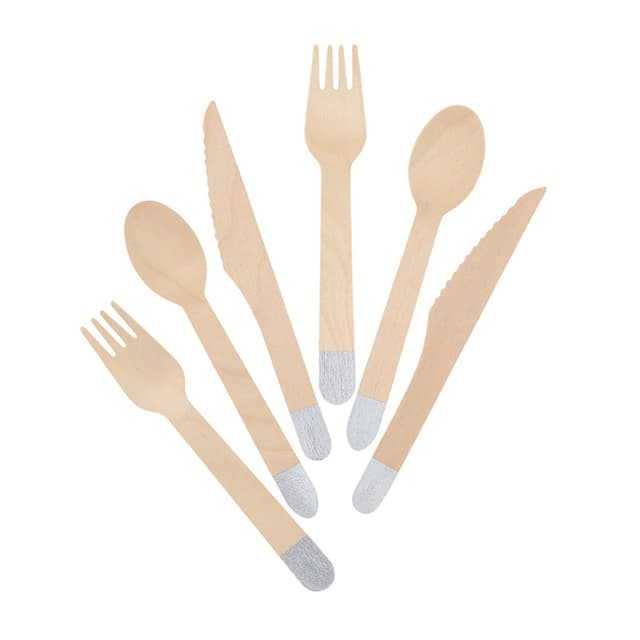 Набор столовых приборов с серебряным тиснением (вилки, ложки, ножи) / 6 шт. / Набор столовых приборов с серебряным тиснением (вилки, ложки, ножи) / 6 шт. /