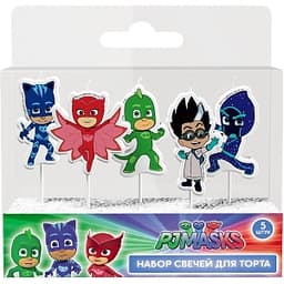 Набор свечей PJ Masks на палочке 5шт