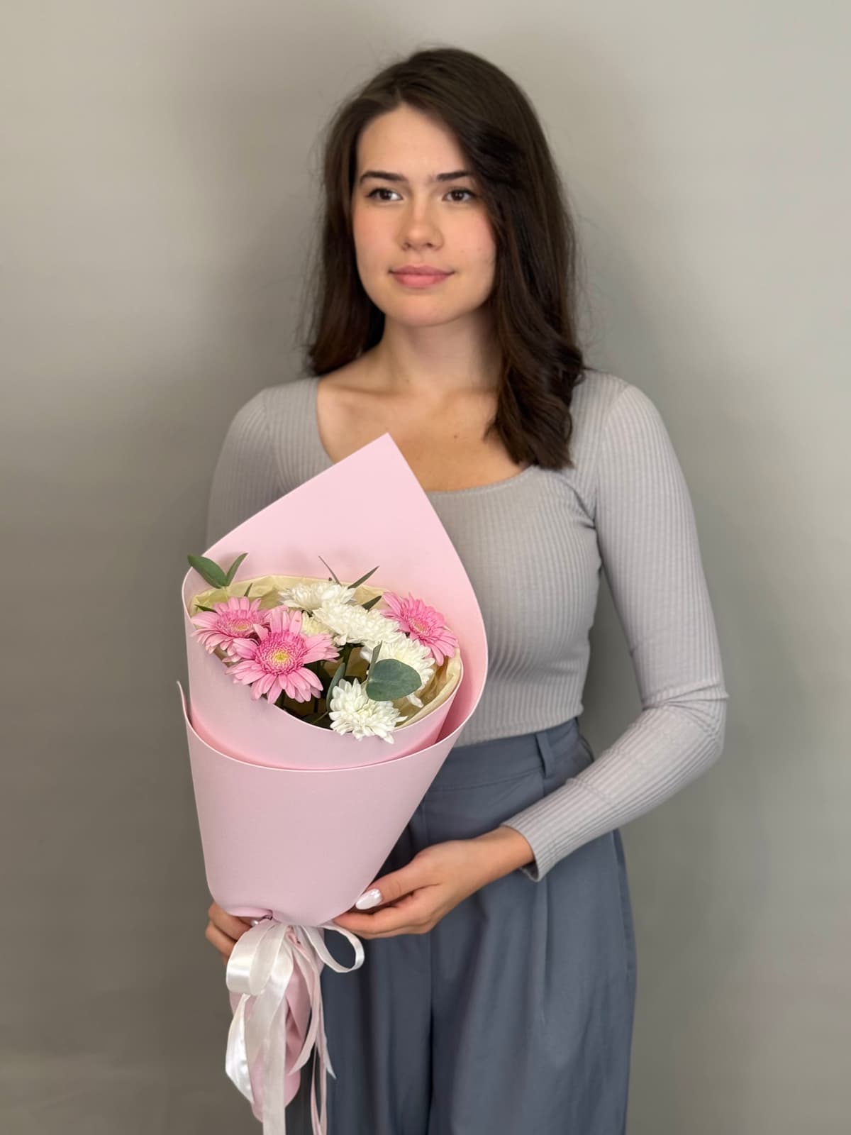 Нежный букет "Pink salt"