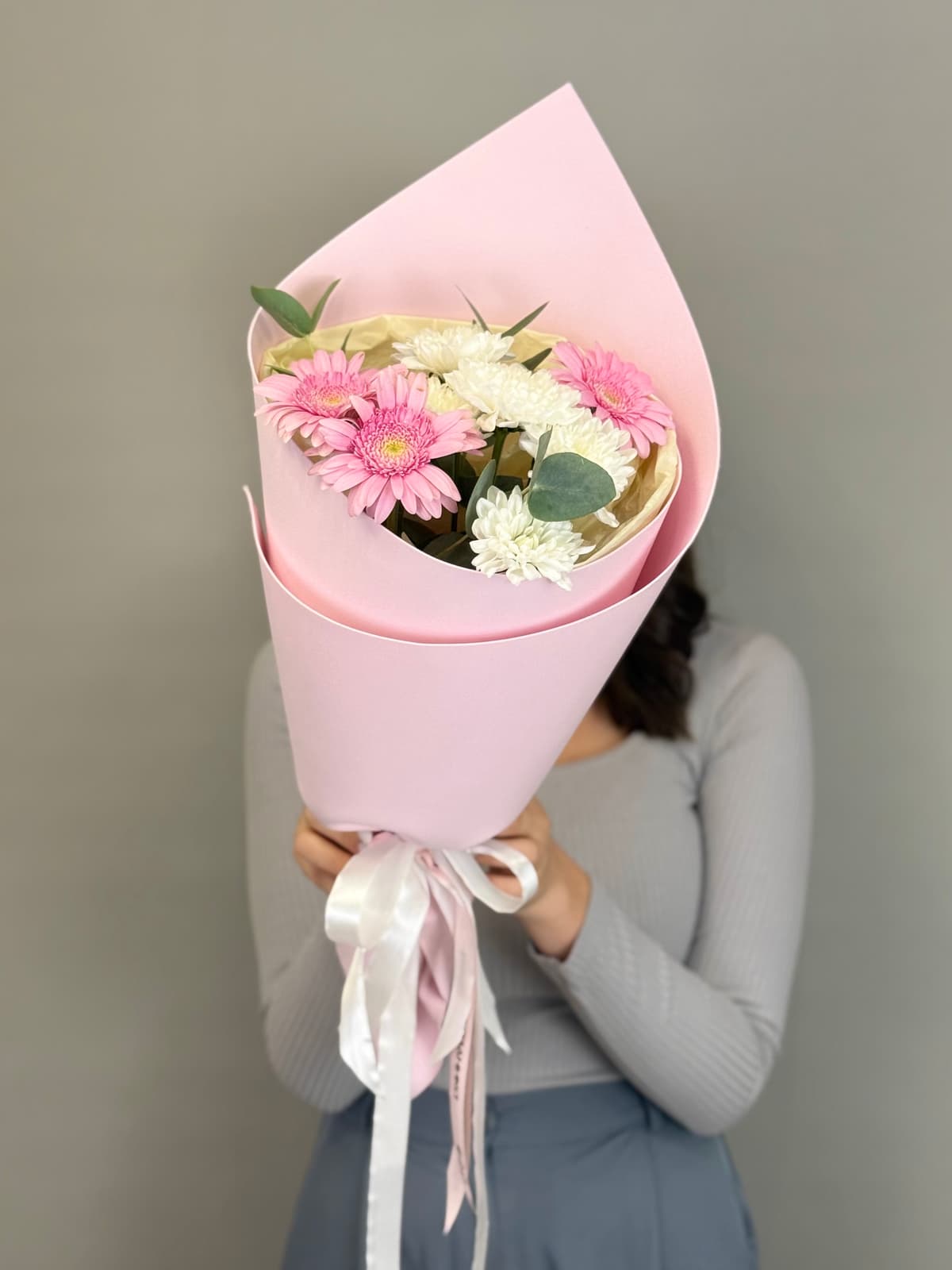 Нежный букет "Розовая соль"