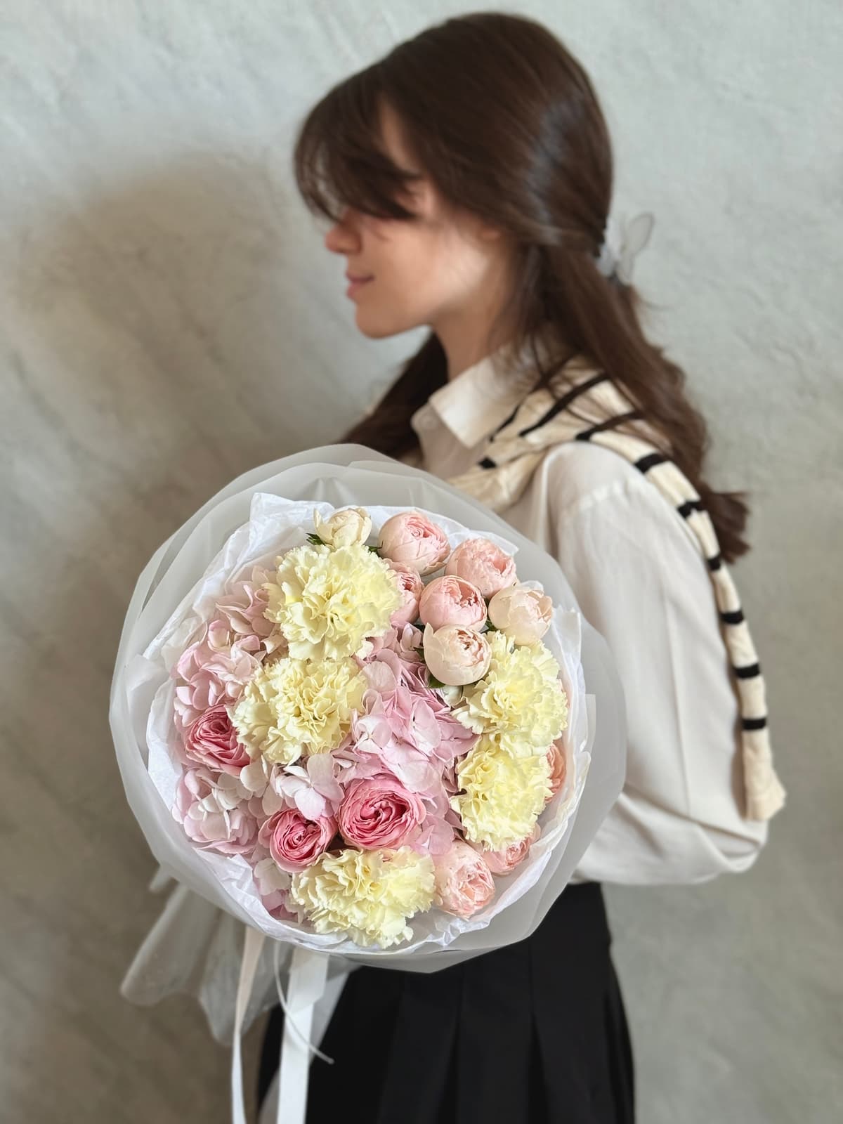 Нежный букет "Сладкая вата"