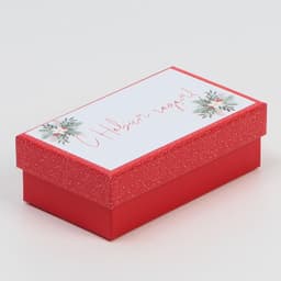 Новогодняя подарочная коробка "Тепла и уюта" 12 х 7 х 4 см