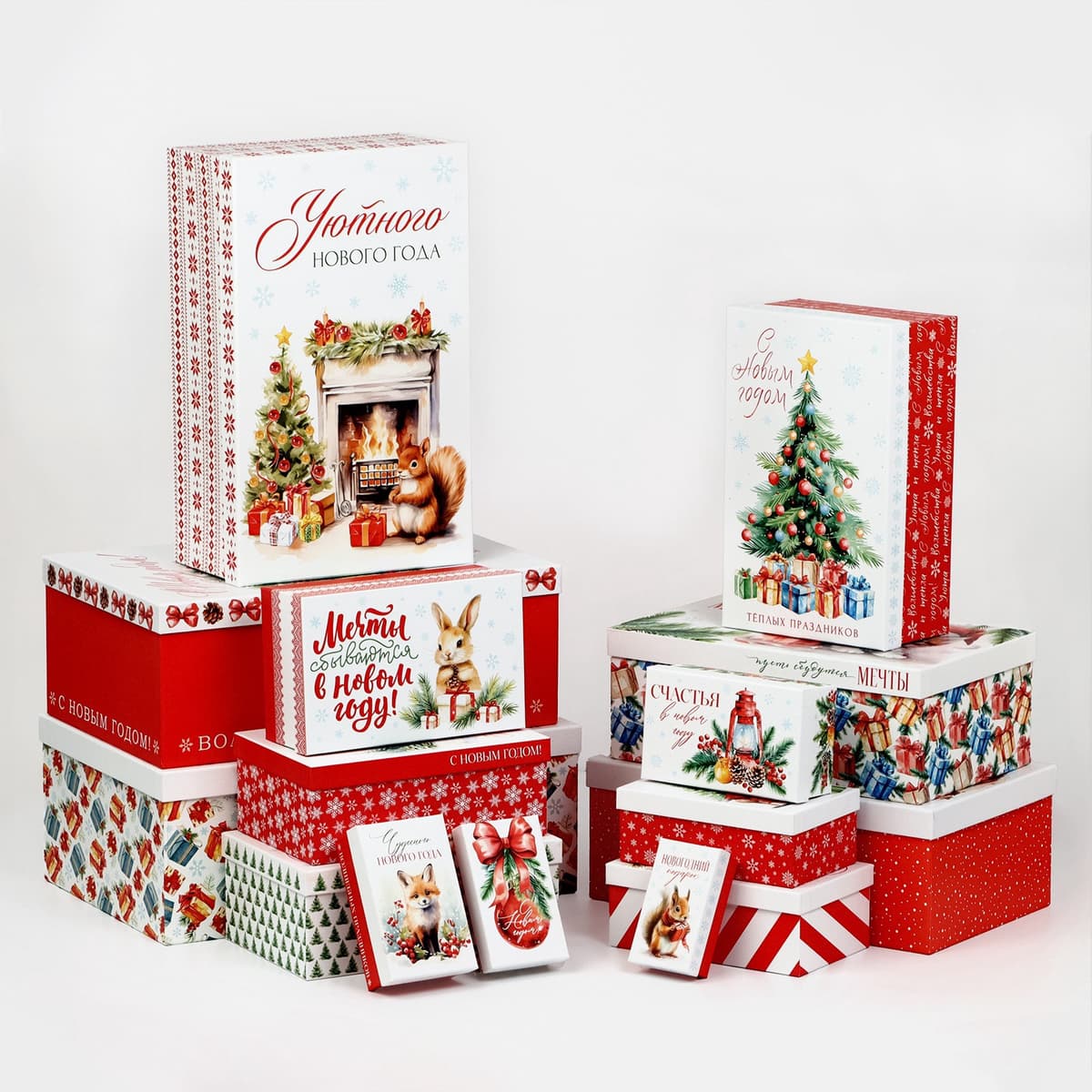 Новогодняя подарочная коробка «Уютный Новый год» 42.5 х 26 х 15.5 см