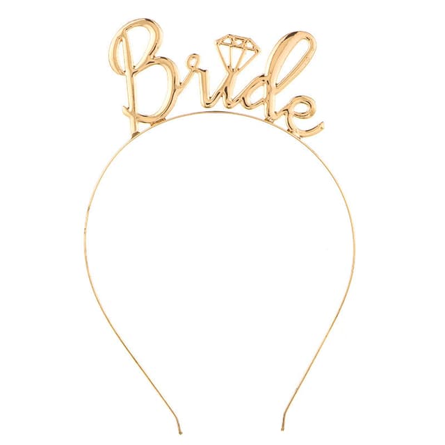 Ободок, BRIDE, металл, Золото, 1 шт. Ободок, BRIDE, металл, Золото, 1 шт.