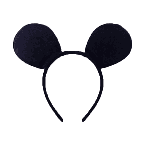 Ободок с ушками Минни черный Ободок с ушками Минни черный