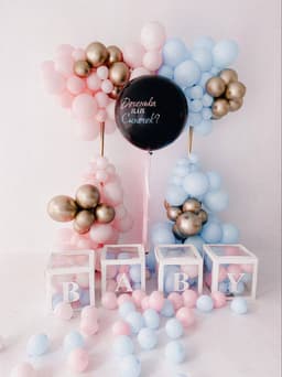 Оформление из шаров «Гендер Пати»