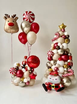 Оформление из шаров «Новый год»