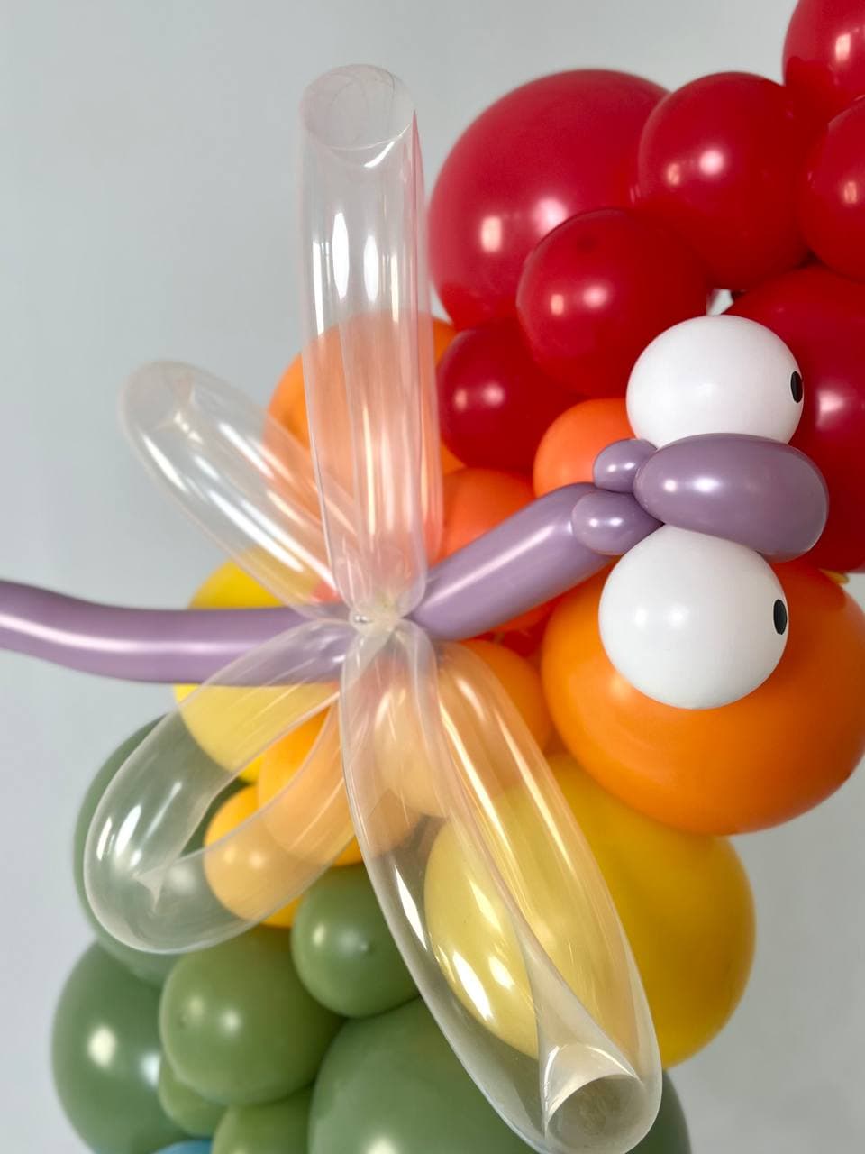 Оформление из шаров «Радуга и Полянка»