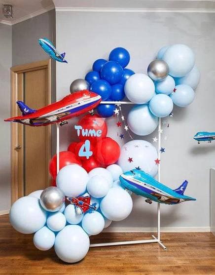 Оформление из шаров «Самолеты» Оформление из шаров «Самолеты»