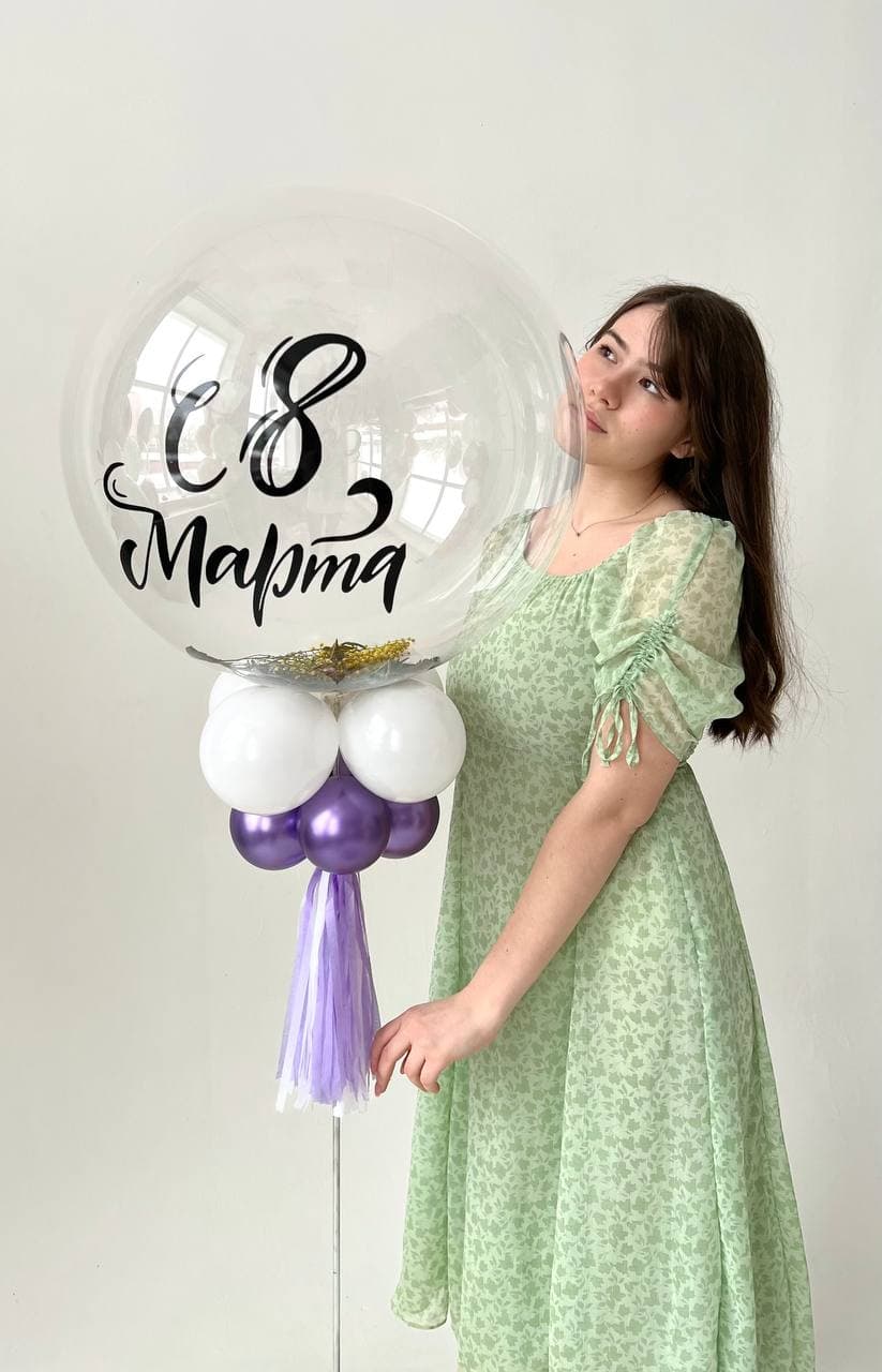 Оформление из шаров «Скоро Весна»