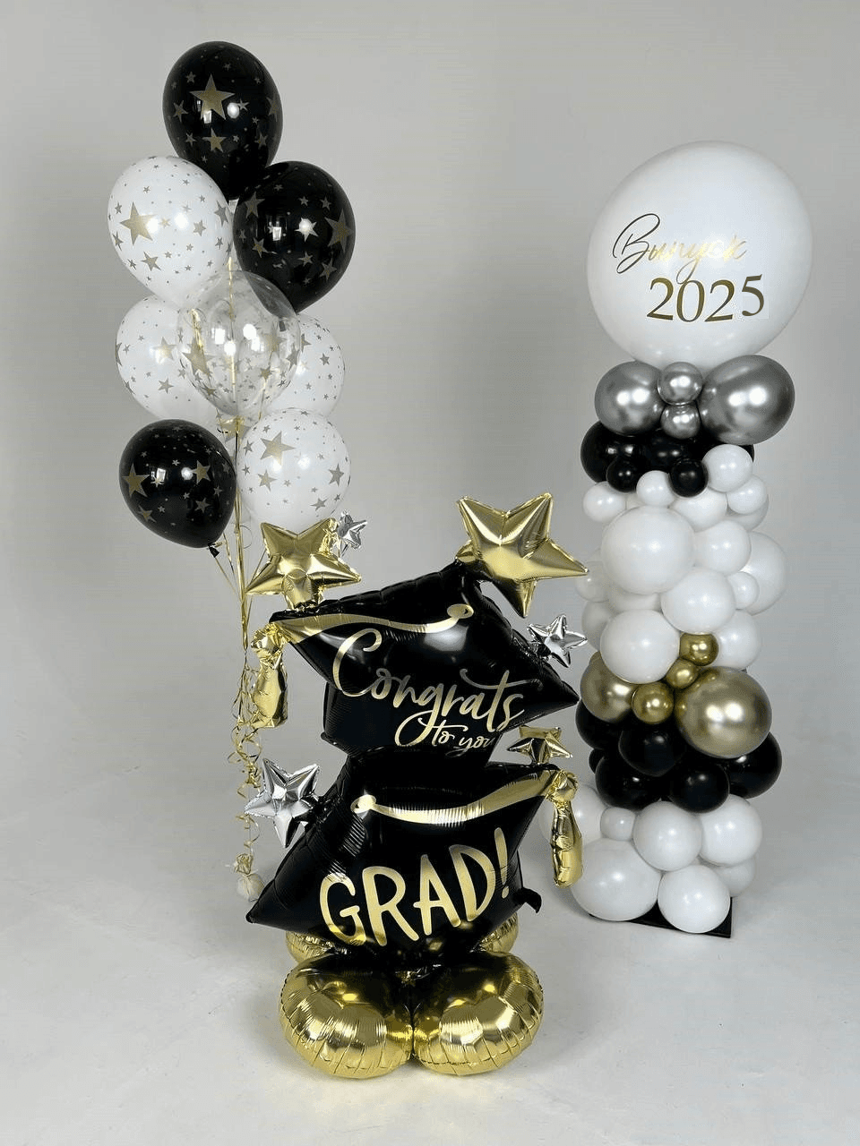 Оформление из шаров «Выпускник. Звезды»