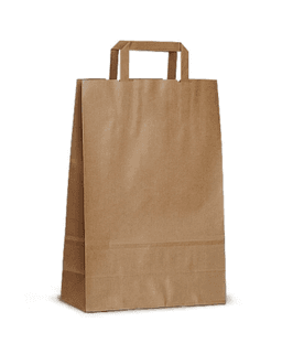 Пакет крафт без печати, плоская ручка 35 х 15 х 45 см