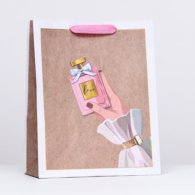 Пакет крафт "Love" 26 х 32 х 12 см Пакет крафт "Love" 26 х 32 х 12 см