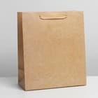 Пакет ламинированный «Крафтовый», S 18 × 23 × 10 см