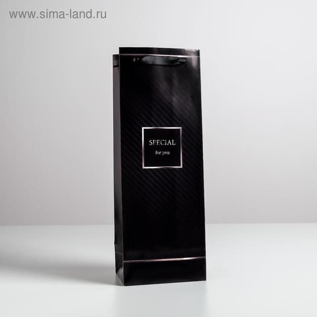 Пакет ламинированный под бутылку Special for you, 13 x 36 x 10 см Пакет ламинированный под бутылку Special for you, 13 x 36 x 10 см